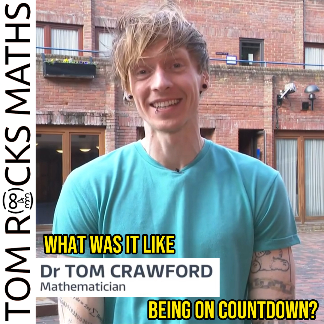 ITV News – Dr Tom Crawford on Countdown – TOM ROCKS MATHS
